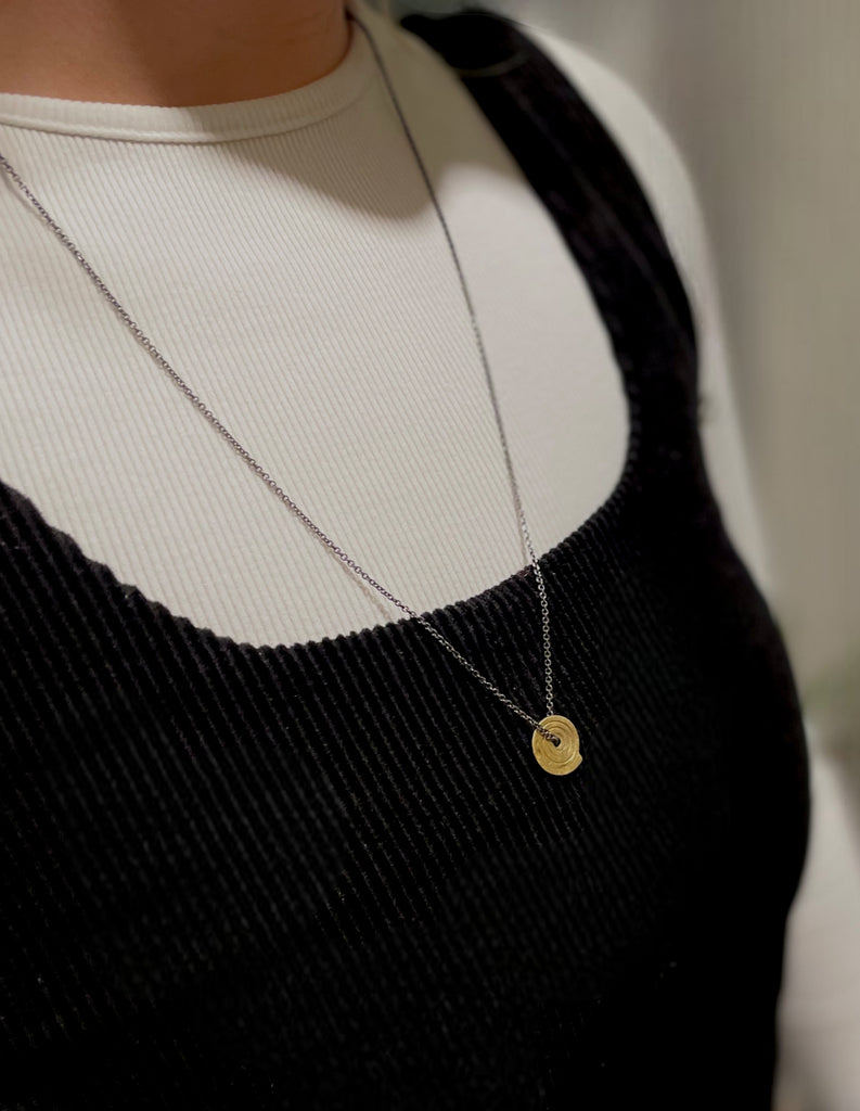 Golden Spiral Necklace by may hofman