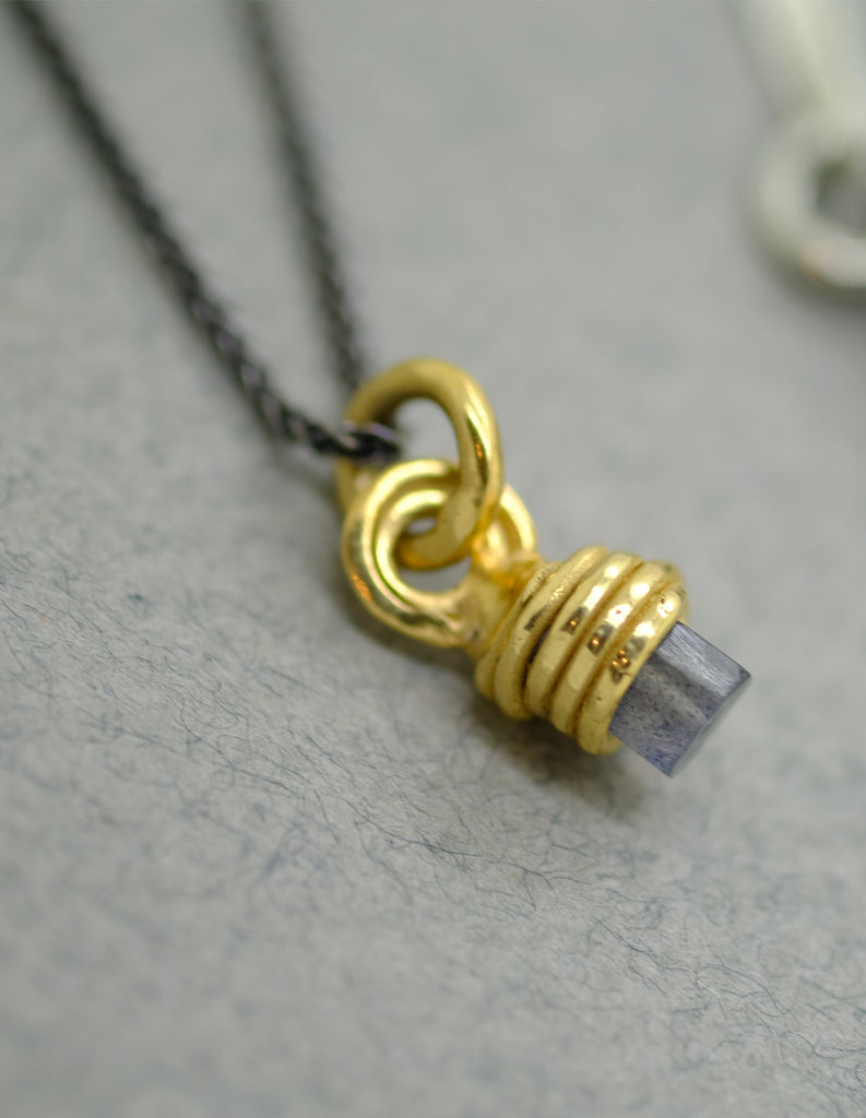 Labradorite Spiral Necklace by may hofman 