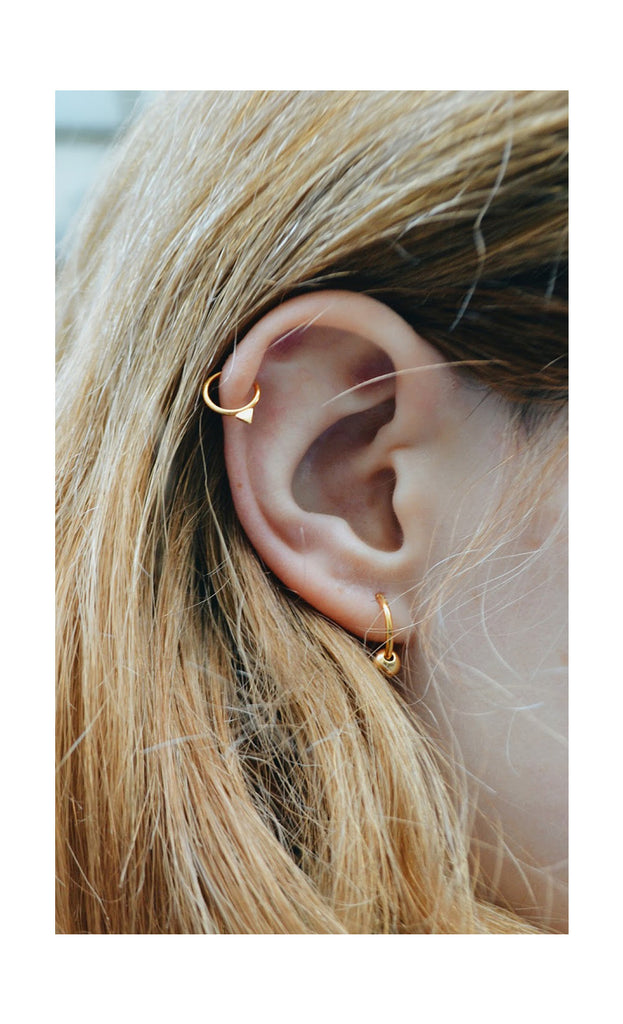 Cartilage piercing hoop by May Hofman Jewellery 